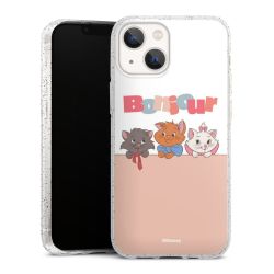 Silicone Glitter Case silver glitter