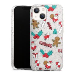 Silicone Glitter Case silver glitter