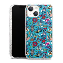 Silicone Glitter Case silver glitter