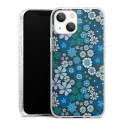 Silicone Glitter Case silver glitter