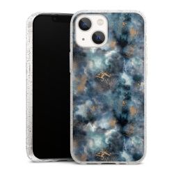 Silicone Glitter Case silver glitter