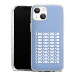 Silicone Glitter Case silver glitter