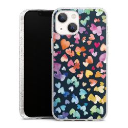 Silicone Glitter Case silver glitter