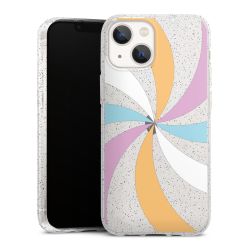 Silicone Glitter Case silver glitter