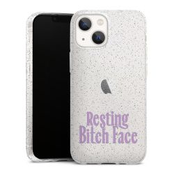 Silicone Glitter Case silver glitter