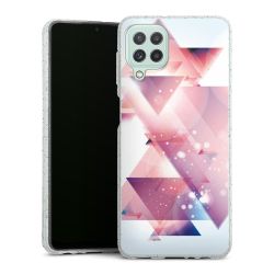 Silicone Glitter Case silver glitter