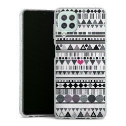 Silicone Glitter Case silver glitter