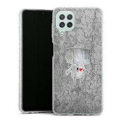 Silicone Glitter Case silver glitter