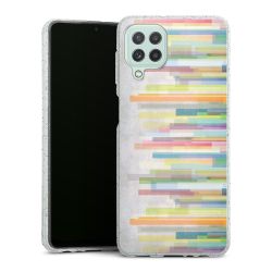 Silicone Glitter Case silver glitter