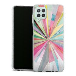 Silicone Glitter Case silver glitter