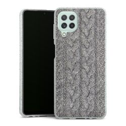 Silicone Glitter Case silver glitter