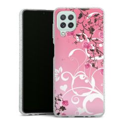 Silicone Glitter Case silver glitter