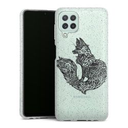 Silicone Glitter Case silver glitter