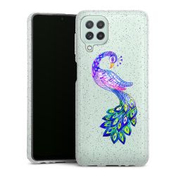 Silicone Glitter Case silver glitter