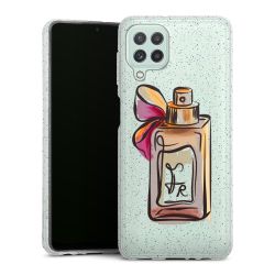 Silicone Glitter Case silver glitter