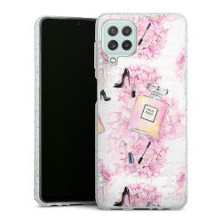 Silicone Glitter Case silver glitter