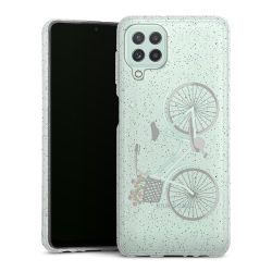 Silicone Glitter Case silver glitter