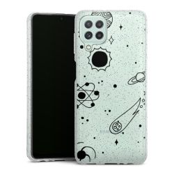 Silicone Glitter Case silver glitter