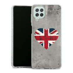 Silicone Glitter Case silver glitter