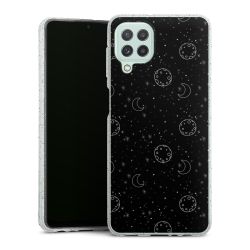 Silicone Glitter Case silver glitter