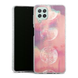 Silicone Glitter Case silver glitter