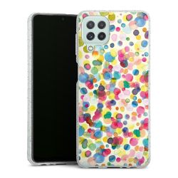 Silicone Glitter Case silver glitter