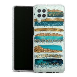 Silicone Glitter Case silver glitter