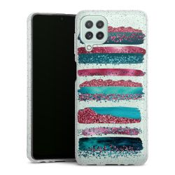 Silicone Glitter Case silver glitter