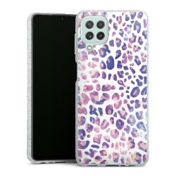 Silicone Glitter Case silver glitter