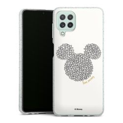 Silicone Glitter Case silver glitter