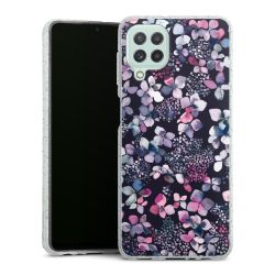 Silicone Glitter Case silver glitter