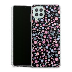 Silicone Glitter Case silver glitter