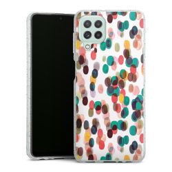 Silicone Glitter Case silver glitter