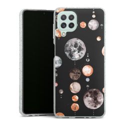 Silicone Glitter Case silver glitter