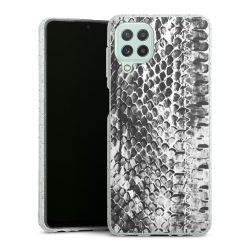 Silicone Glitter Case silver glitter