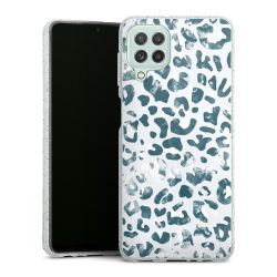 Silicone Glitter Case silver glitter