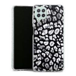 Silicone Glitter Case silver glitter