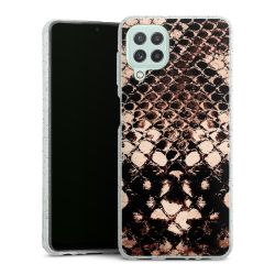 Silicone Glitter Case silver glitter