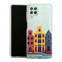 Silicone Glitter Case silver glitter