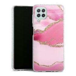 Silicone Glitter Case silver glitter