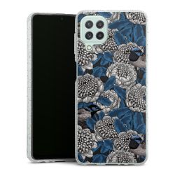 Silicone Glitter Case silver glitter