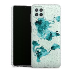 Silicone Glitter Case silver glitter