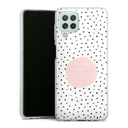 Silicone Glitter Case silver glitter