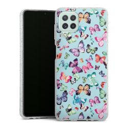 Silicone Glitter Case silver glitter