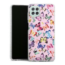 Silicone Glitter Case silver glitter