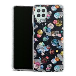 Silicone Glitter Case silver glitter