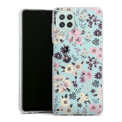 Silicone Glitter Case silver glitter