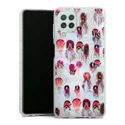 Silicone Glitter Case silver glitter