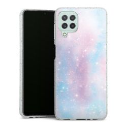 Silicone Glitter Case silver glitter