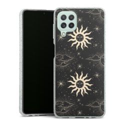 Silicone Glitter Case silver glitter